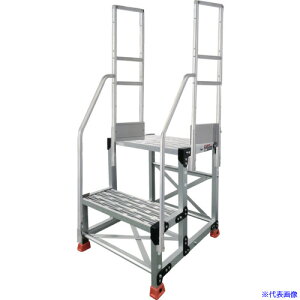 ��TRUSCO �A���~����Ɨp���� �O���[�`���O�^�C�v 2�i ����0.7m �V���@500×400 �i��350mm �K�i���肷��t�� TSFGR257TR350(5517268)