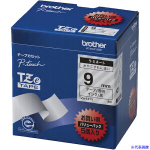 ��brother Tze�e�[�v ������/�����e�[�v /9mm (�����p�p�b�N5��) TZE121V(5806939)