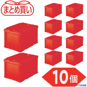 ��TRUSCO �y�܂Ƃߔ����z�I���R�� ���^�܂肽���݃R���e�i 50L ���b�N�t�^�t ���b�h 10�� TRC50BR10P(5919140)