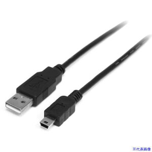 ��StarTech USB 2.0�P�[�u��/1m/Type�]A �| Mini�|B/480Mbps/�I�X�|�I�X/�u���b�N USB2HABM1M(5944527)[�@�l����][�O������]