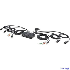 StarTech KVMXCb`/2|[g/fAj^[/4K60Hz HDMI/1.5mP[u/oXp[/PC p\Rؑ֊ C2DH46UA2CBLKVM(6554132)[@l][O]