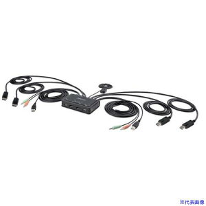 StarTech KVMXCb`/2|[g/fAj^[/4K60Hz DisplayPort/1.5mP[u/PC p\Rؑ֊ C2DD46UA2CBLKVM(6554141)[@l][O]