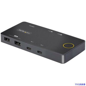 StarTech KVMXCb`/2|[g/USB|C/1/4K60Hz HDMI DP Alt/100W PD/PCؑ֊ 2p C2H46UC2PDKVM(6768056)[@l][O]