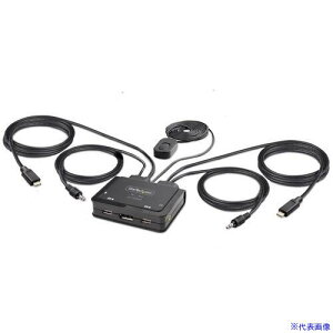 StarTech KVMXCb`/2|[g/VOj^[/4K60Hz DisplayPort/USB|Cڑ(DP Alt)/PCؑ֊ C2D46UC2CBLKVM(6878623)[@l][O]