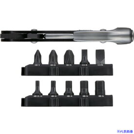 ■VESSEL TD−25 ファインミニラチェット ストレート(ビット10本付) TD25(6912064)