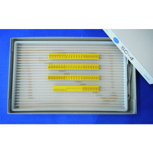 ■テクノマーク フラットスタンプ・ロールマーカー用差替式ゴム活字 SC−4(Sタイプ・数字セット)(4mm) KJSC04(8192199)