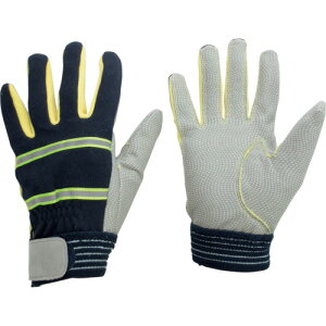 ■ミドリ安全 耐切創性 防火手袋 (人工皮革・滑り止めタイプ) L MTK500NVL(8192546)
