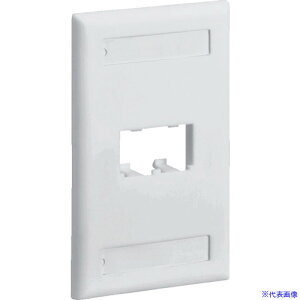 ■PANDUIT スイッチボックス用フェースプレート 2ポート用 オフホワイト CFPL2IWY(8281450)
