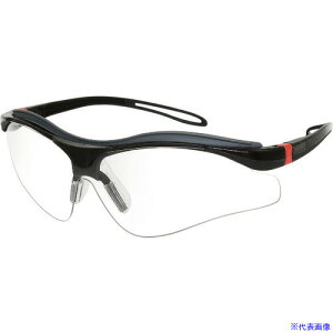 ■OTOS 一眼型保護メガネ(スポーツタイプ)クリアレンズ フレーム黒色 B811ASF(8345495)