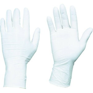 ■TRUSCO 使い捨てニトリル手袋TGエアー 0.06 粉無白S 100枚 TGNN06WS(8354630)