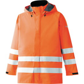 ■ミドリ安全 雨衣 レインベルデN 高視認仕様 上衣 蛍光オレンジ S RAINVERDENUEORS(8357353)