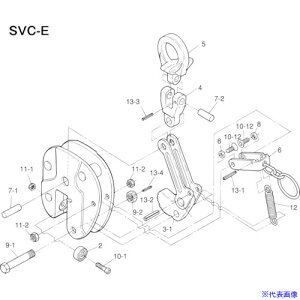 ���X�[�p�[ ���݃N�����v(SVC�|E)�p�p�b�h�Z�b�g SVP0.5E(8550627)