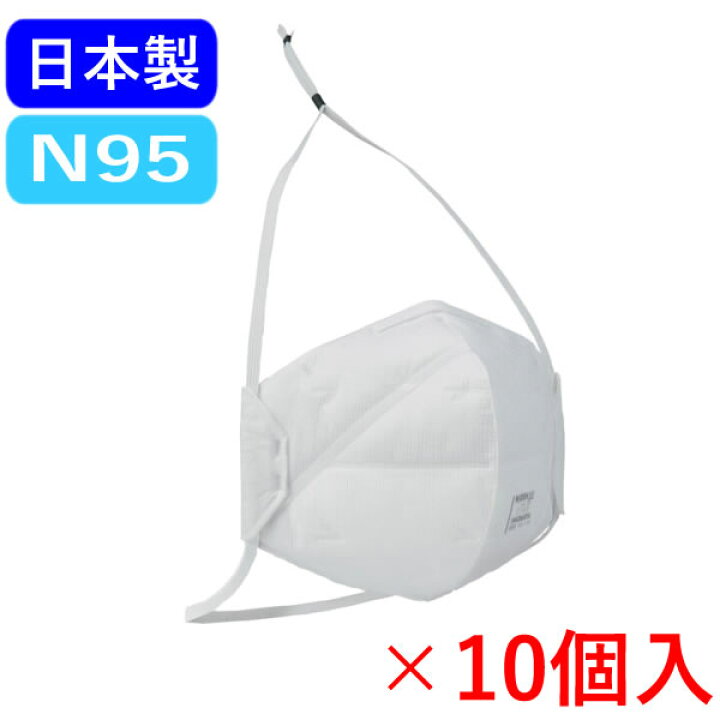 楽天市場】重松製作所 シゲマツ N95マスク 10個 DD02-N95-2K 二折 
