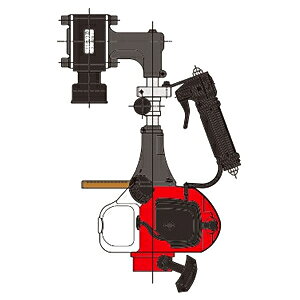 山田機械工業 ビーバービッグハンマー 杭打機(くい打ち) RP-042S(ガイドパイプ・アンビル Φ65付) 強力タイプ杭打機