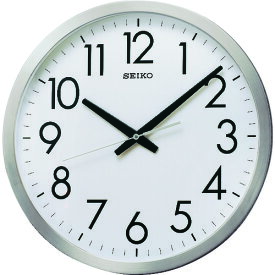 ■SEIKO クオーツ掛時計 オフィスクロック 直径350×34 金属枠 KH409S(0006769)