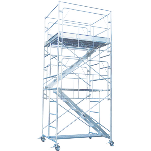 ■ピカ 鋼管製移動式足場ローリングタワー内階段仕様 段数：6 RA6UHC(1151328)[送料別途見積り][法人・事業所限定][直送]のサムネイル