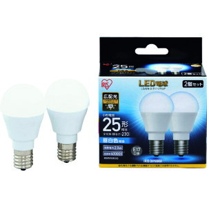 ��IRIS 567975 LED�d��2�Z�b�g E17�L�z���^�C�v 25�`���� �����F LDA2NGE172T52P(1256765)