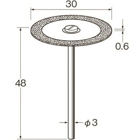 ■リューター 電着ダイヤモンドディスクD9643 D9643(1282455)[送料別途見積り][法人・事業所限定][掲外取寄]