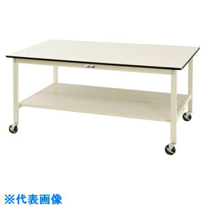 �����}�e�b�N �y�ʍ�Ƒ� ���[�N�e�[�u�� ���C�h�^�C�v �ړ��� �S�ʒI�t W1800×D1200×H856mm SWPWC1812TTII(1329195)[�@�l����][�O������]