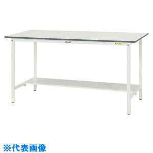 �����}�e�b�N �y�ʍ�Ƒ� ���[�N�e�[�u��150�V���[�Y �Œ莮 ���ʒI�t W750×D750×H950mm �V���L�[�z���C�g SUPH775TWW(1333900)[�@�l����][�O������]