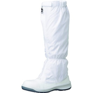 ■ミドリ安全 トウガード付 静電安全靴 GCR1200 フルキャップ フード ホワイト 23.5cm GCR1200FCAPH23.5(1493663)