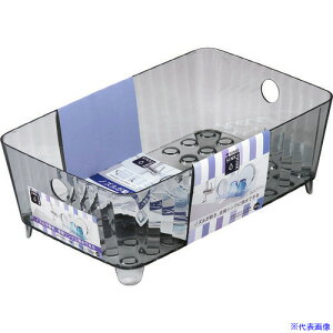 ■TONBO シンクシンク水切りバスケット38型 クリアブラック 03001(1494956)