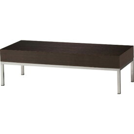■TRUSCO 木製テーブル ステンレス脚 天板ダークウッド MAV1210DBR(1613160)[法人・事業所限定][直送元]