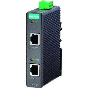 ��MOXA �M�K�r�b�g IEEE802.3af/at PoE+ �C���W�F�N�^ INJ24(1685398)