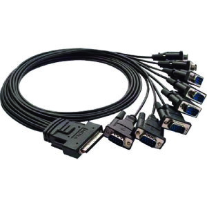 ��MOXA DB68�I�X/DB9�I�X×8 �P�[�u�� 100cm CBLM68M9X8BK100(1688042)