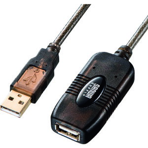 ��SANWA 30m����USB�A�N�e�B�u���s�[�^�[�P�[�u�� KBUSBR230(2018149)