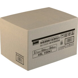 ■TRUSCO 海外製 業務用ポリ袋 透明・箱入 0.1×90L 100枚入 KXS0090(2072055)