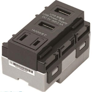 ��SUGATSUNE (210043970)DM3-U2P2A1-GR/�����[�d�pUSB�EAC�R���Z���g DM3U2P2A1GR(2253403)[�����ʓr���ς�][�@�l�E���Ə�����][�f�O���]