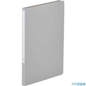 ■LIHIT A4パンチレスファイル グレー F34712(2268071)