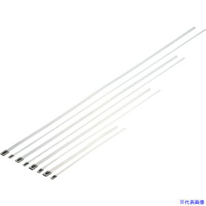 ��PANDUIT MLT�^�C�v �������b�N���X�e�����X�X�`�[���o���h SUS304 ��4.6mm ����681mm 100�{���� MLT8S�|CP MLT8SCP(2521733)