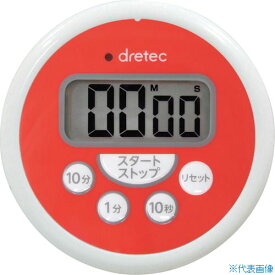 ■dretec 洗えるタイマー レッド T533RDHA(2709876)