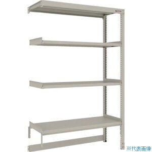 ■TRUSCO スチールラック M2型軽中量棚 台車天板収納型 1160X450XH1800 4段 連結 M2DB6444B(2719374)