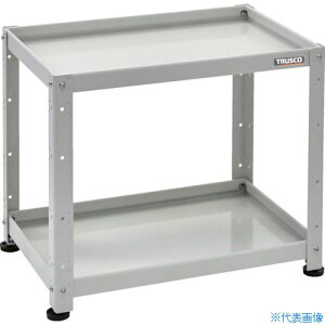 ■TRUSCO 小型ボルト式棚 バーディワゴンラック型 750X500 2段 ホワイト BDWR672W(2721005)