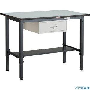 ��TRUSCO �y�׏d��Ƒ䍂�����ߎ�(250kg)AWM�^ 1200X750XH700�`910 1�i���o�t �_�[�N�O���[�F AWMR1275F1(3015777)[�@�l����][������]