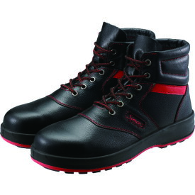 ■シモン 安全靴 編上靴 SL22-R黒/赤 26.5cm SL22R26.5(3255689)
