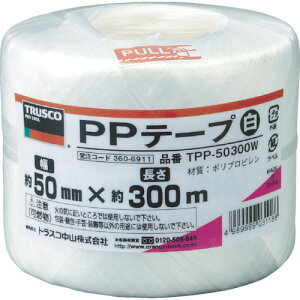��TRUSCO PP�e�[�v ��50mmX����300m �� TPP50300W(3606911)