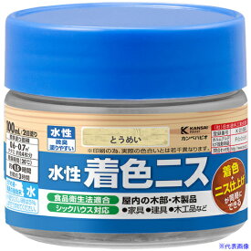 ■KANSAI 水性着色ニス とうめい 100ML 00697654002100(3763835)×12[送料別途見積り][法人・事業所限定][掲外取寄]