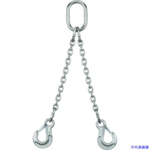 ■象印 SUS製チェーンスリング2本吊りスリングフックタイプ 1.3t 2AWIHSWI7(3770737)