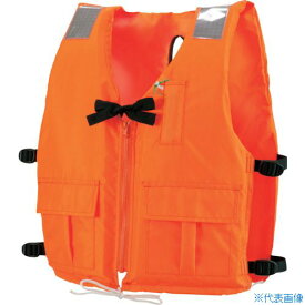 ■オーシャンライフ 作業用ライフジャケット 背開式 オレンジ TYPE A DX5OR(3776509)