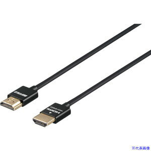 ���o�b�t�@���[ �C�[�T�l�b�g�Ή� HIGH SPEED HDMI�P�[�u�� �X�����^�C�v 1.0m �u���b�N BSHD3S10BK(4170637)[�����ʓr���ς�][�@�l�E���Ə�����][�f�O���]
