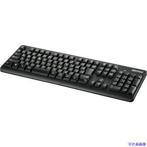 ■BUFFALO Bluetoothキーボード 抗菌仕様 スタンダード フル ブラック BSKBB110BK(4170647)