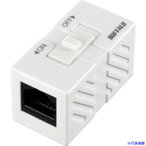 ��BUFFALO RJ45�X�C�b�`�t�����p�R�l�N�^�[ BLARJ45TSWH(4282636)