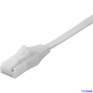 ��BUFFALO Cat6A �c���̐܂�Ȃ�LAN�P�[�u�� �t���b�g �X�g���[�g 1m �z���C�g BSLS6AFU10WH(4285755)[�����ʓr�����ς�][�@�l����][�f�O���]