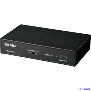��BUFFALO Giga 5�|�[�g �X�C�b�`���O�n�u �d������ ����➑� �}�O�l�b�g�t �u���b�N LSW6GT5NSBK(4293598)