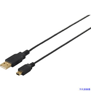 ��BUFFALO USB2.0�P�[�u��(A to miniB) �X�����^�C�v 1m �u���b�N BSUAMNSM210BK(4538185)