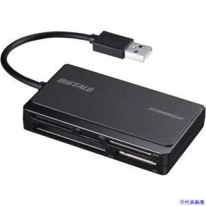 ��BUFFALO USB2.0 �}���`�J�[�h���[�_�[ UHS�|I�Ή� �P�[�u�����[���f�� �u���b�N BSCR500U2BK(4594845)